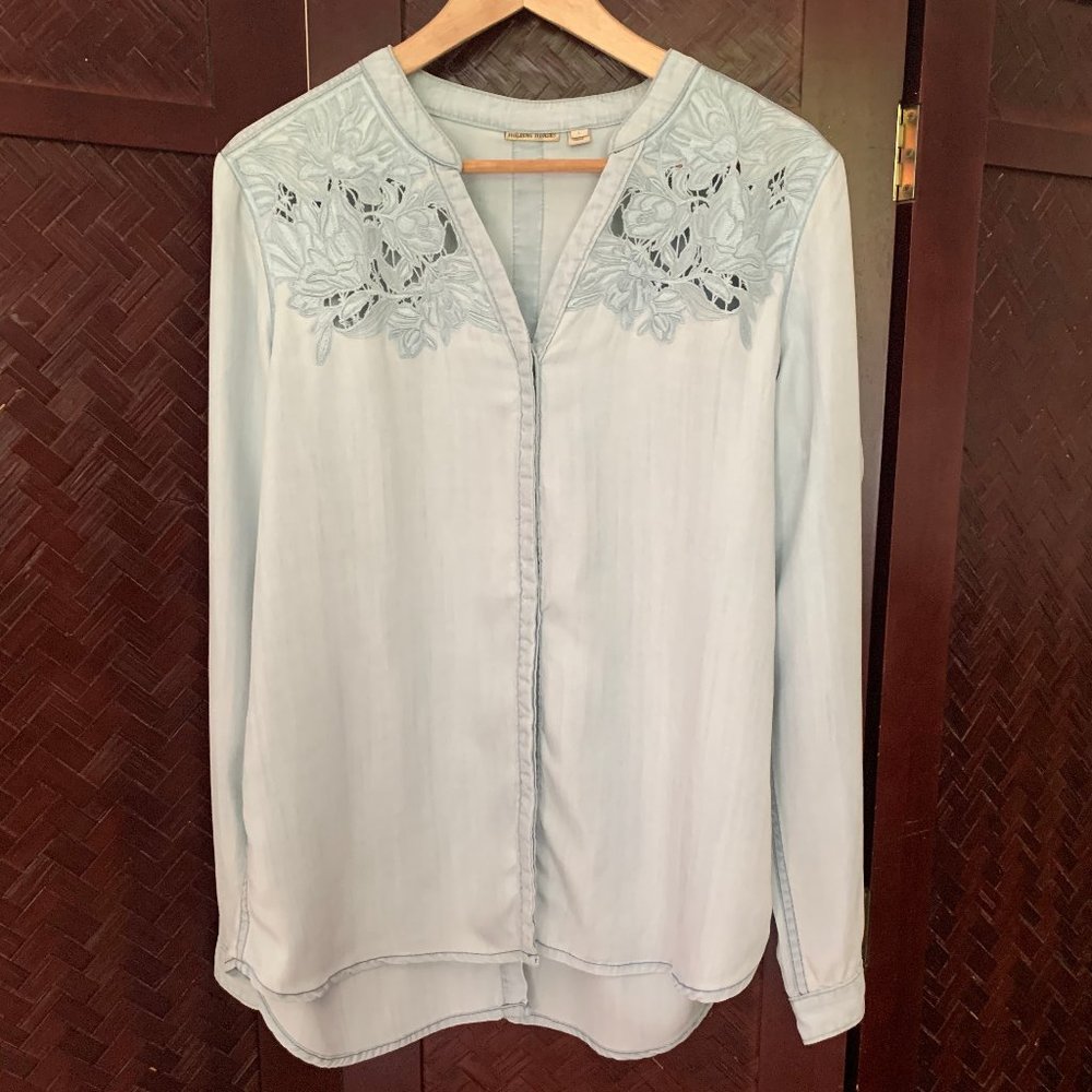 Anthropologie Holding Horses Tencel Top - Size L